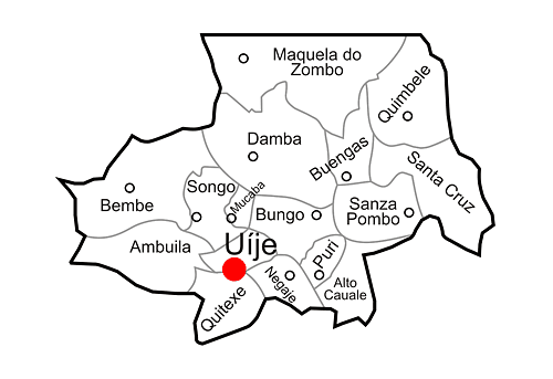 Mapa do Uíge